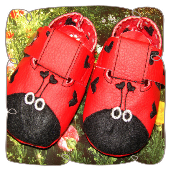 Lady Bug Booties