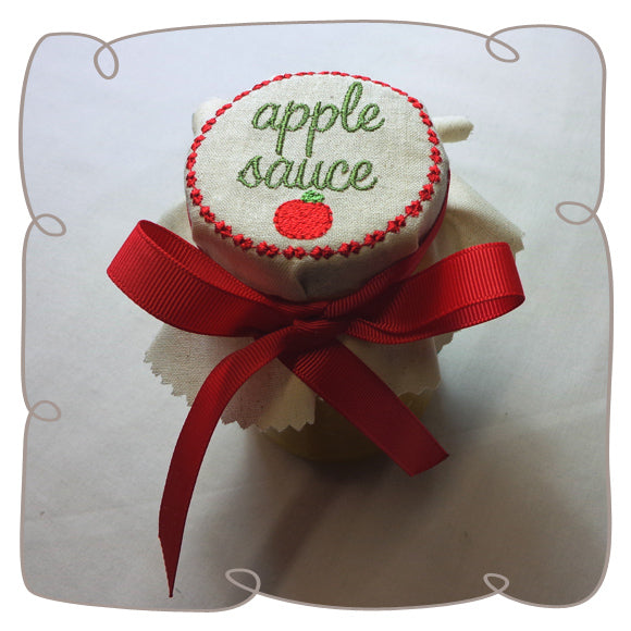 Apple Sauce Jar Lid Cover