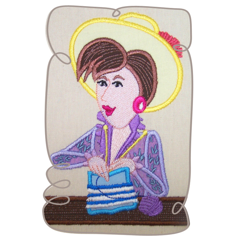 Mathilda Knitting Lady 9