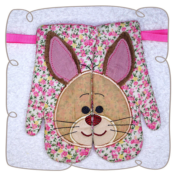 Bunny Oven Gloves Set