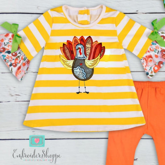 Autumn Turkey Applique