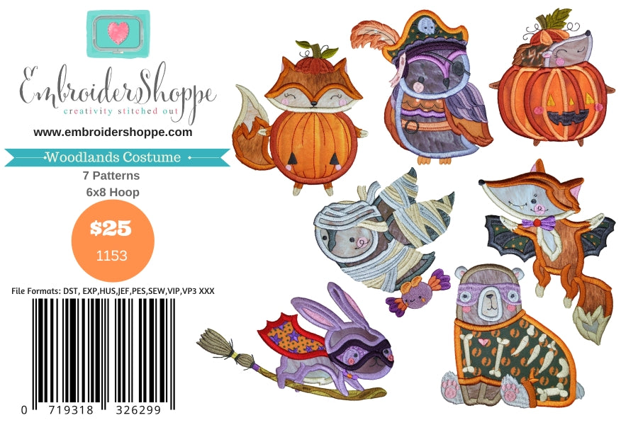 Woodlands Costume Applique