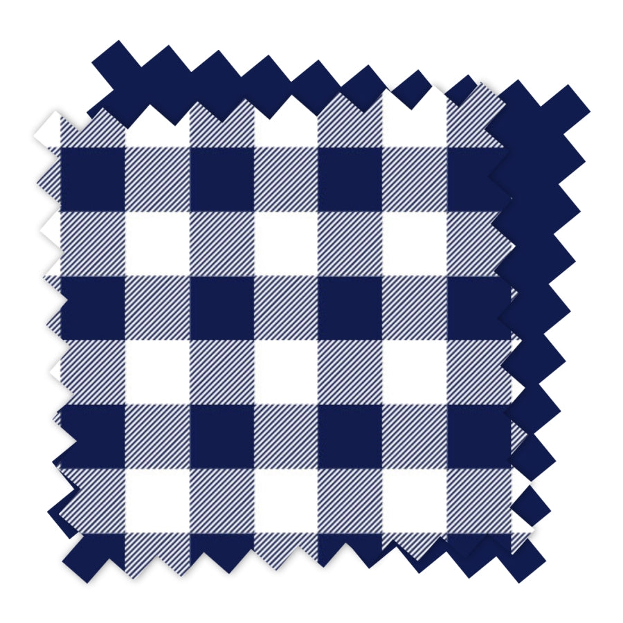 Navy Check Backpack Cooler