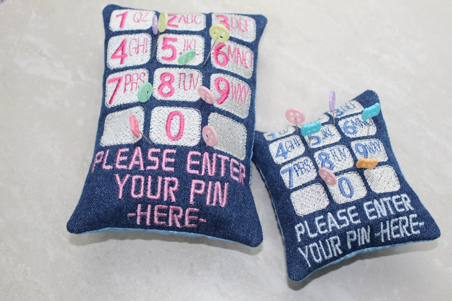 Enter Your Pin Pincushion SET