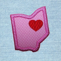 Ohio State Puzzle Quilt Applique