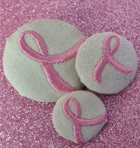 Pink Ribbon Buttons