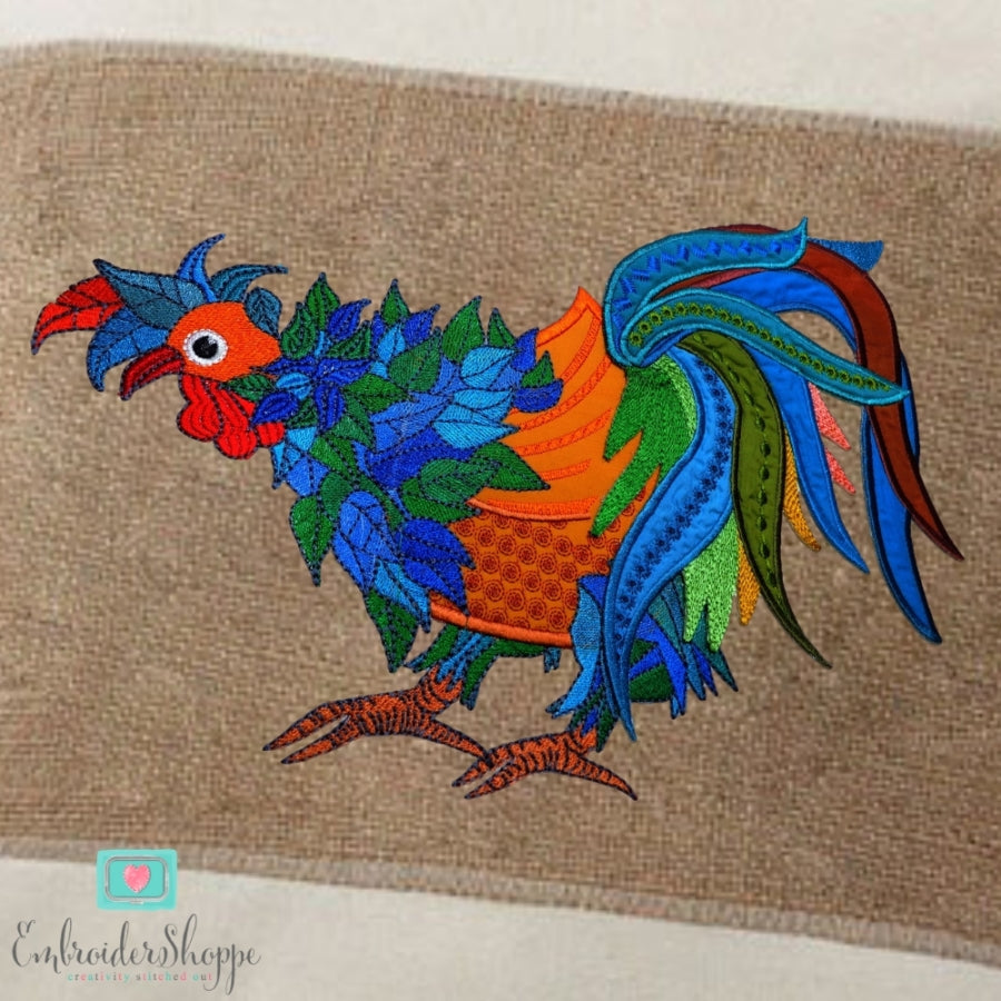 Whimsical Rooster 6x8