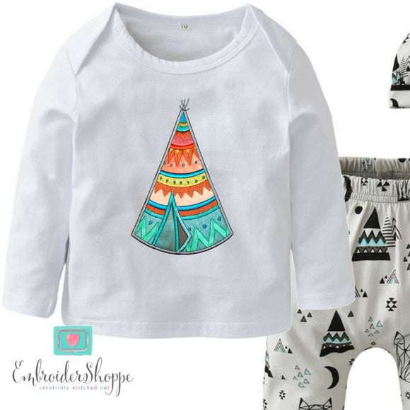 Flirty Teepee Applique