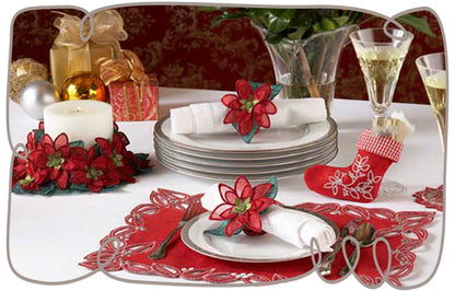 3D Christmas Table Setting
