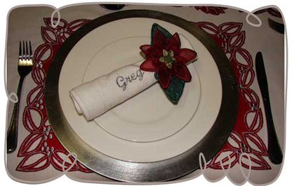 3D Christmas Table Setting