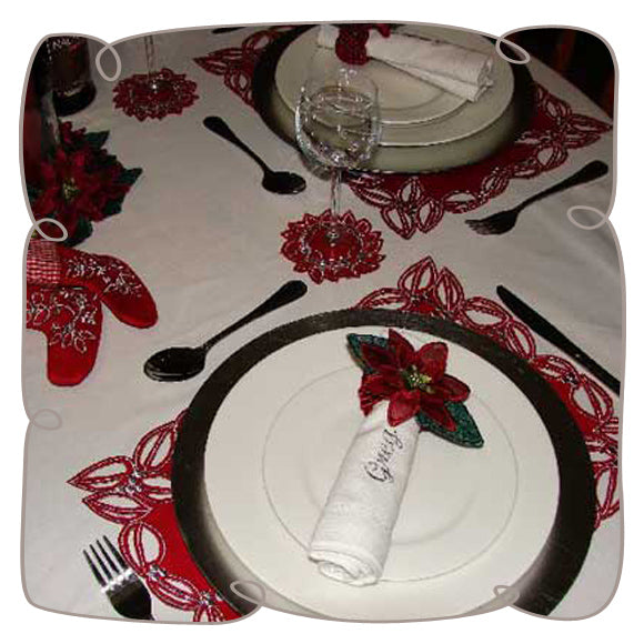 3D Christmas Table Setting