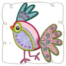 Crazy Birdy Applique