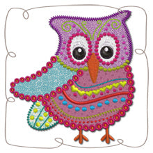Crazy Owl Applique