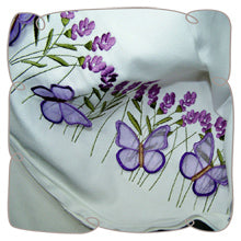 Lavender and Butterfly Pillow