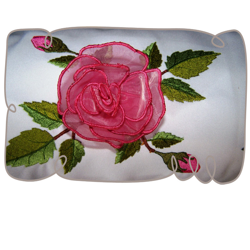 Rose Border Pillow
