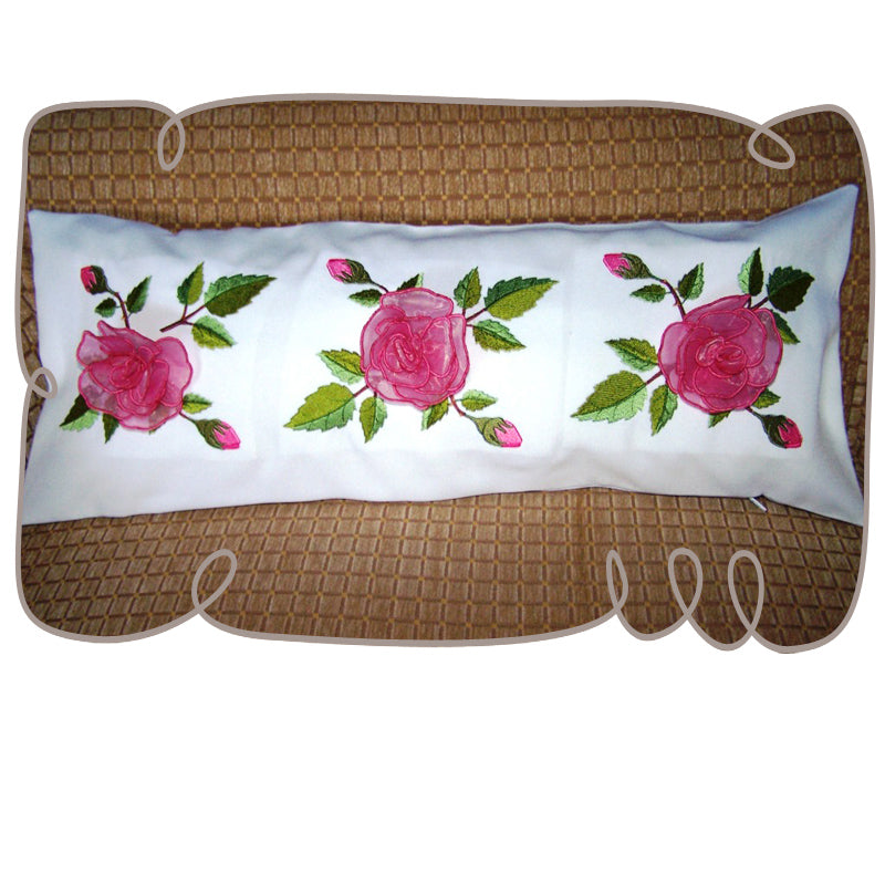 Rose Border Pillow