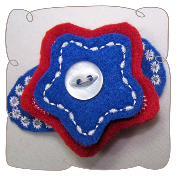 4th of July Hairclip Set