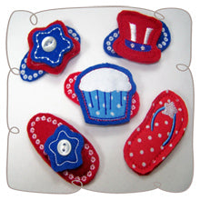 4th of July Hairclip Set