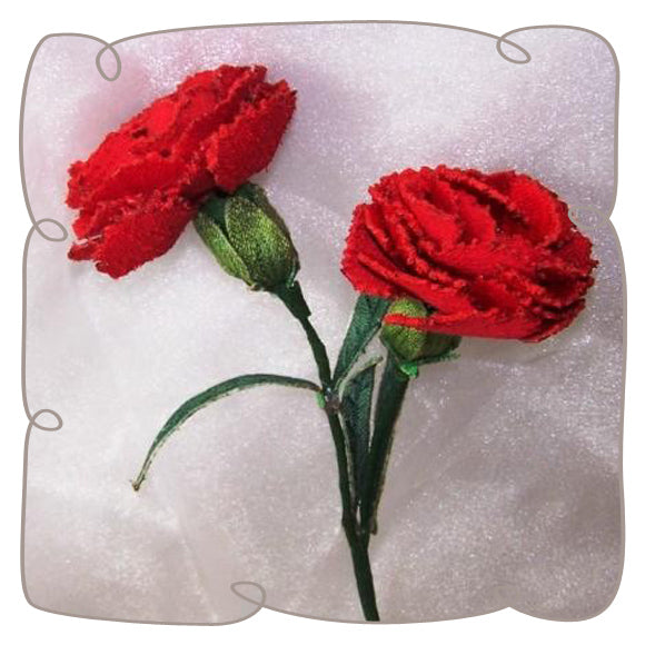 3D Red Carnation