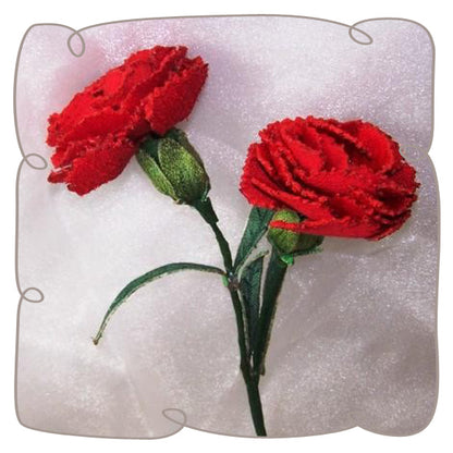 3D Red Carnation