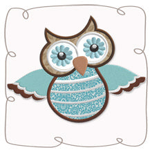 Owl 5 Applique 5x7
