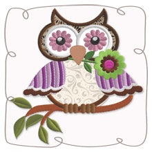 Owl 7 Applique 5x7