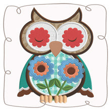 Owl 8 Applique 5x7