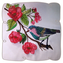 Watercolor Bird with 3D Blossoms
