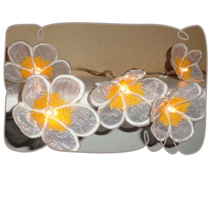 3D Frangipani String Lights
