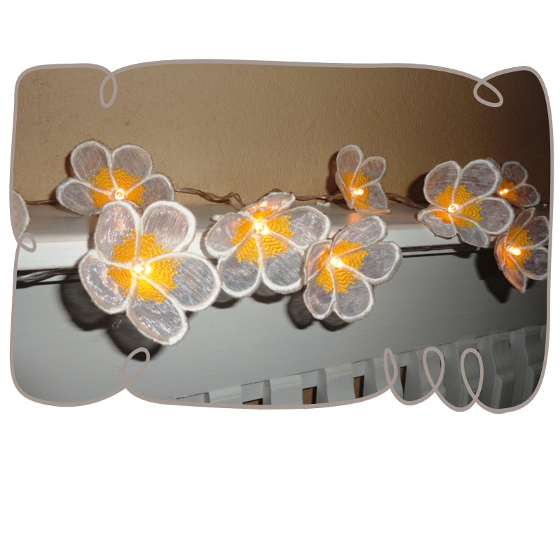 3D Frangipani String Lights