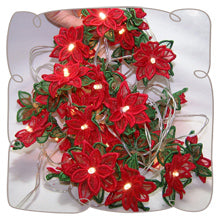 3D Poinsettia String Lights