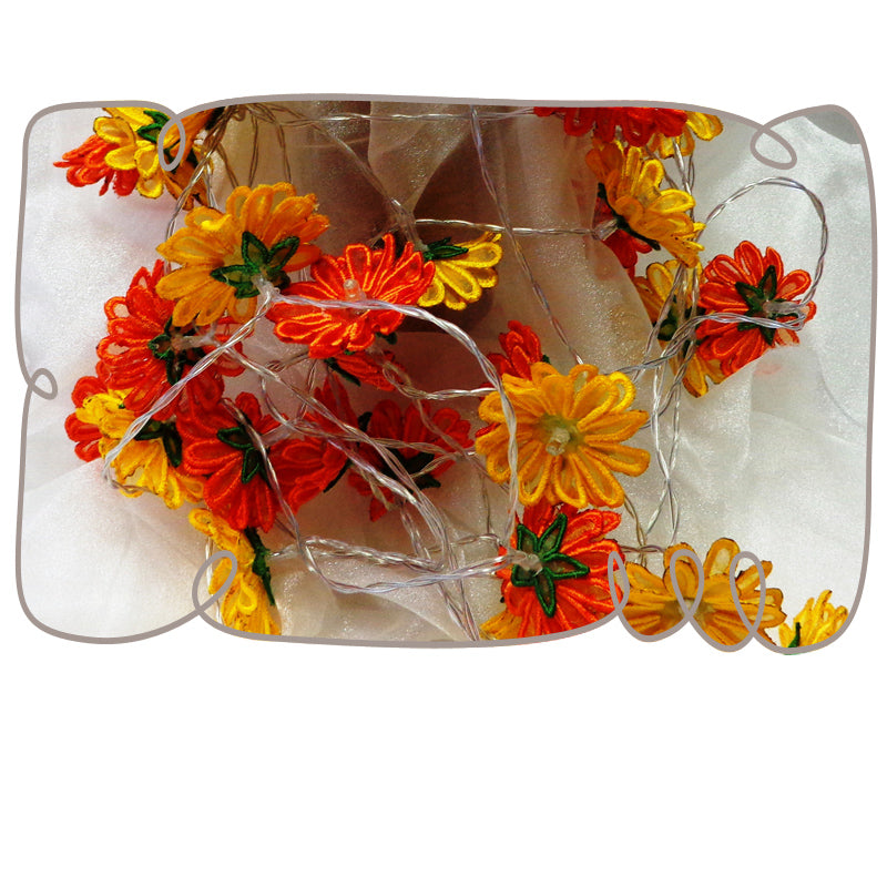 3D Daisies String Lights