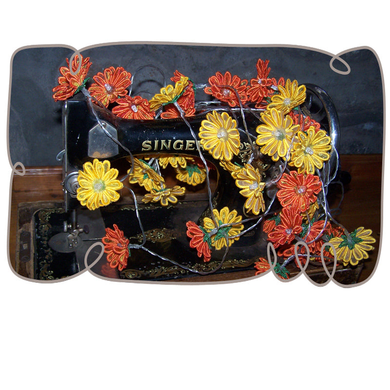 3D Daisies String Lights