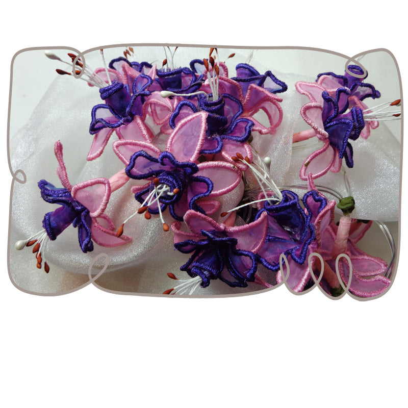 3D Fuchsia String Lights