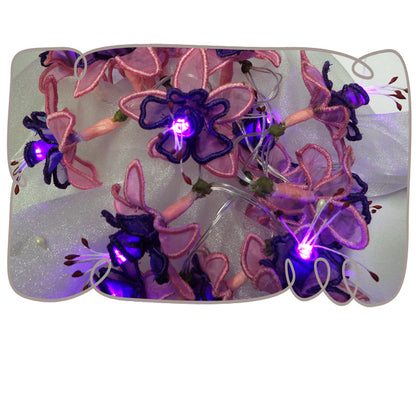 3D Fuchsia String Lights