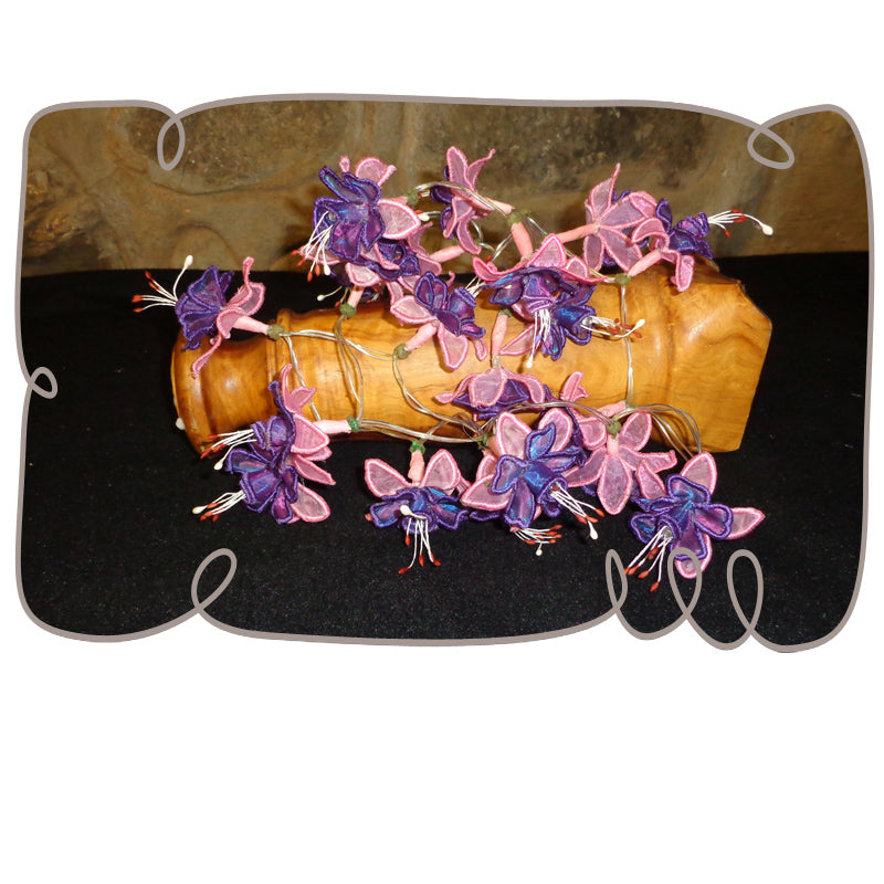 3D Fuchsia String Lights