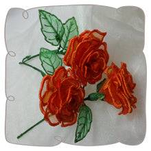 3D Organza Rose Large