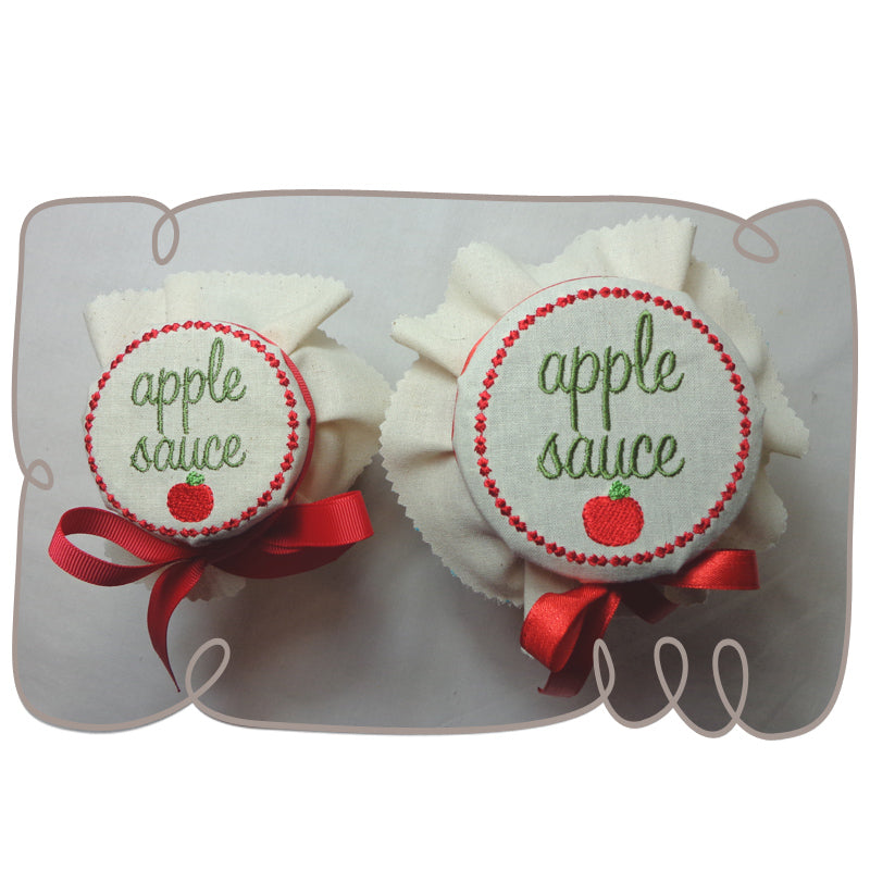 Apple Sauce Jar Lid Cover