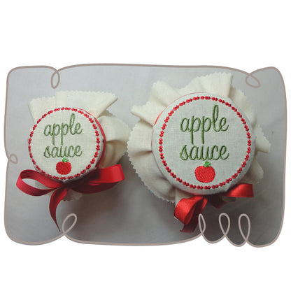 Apple Sauce Jar Lid Cover