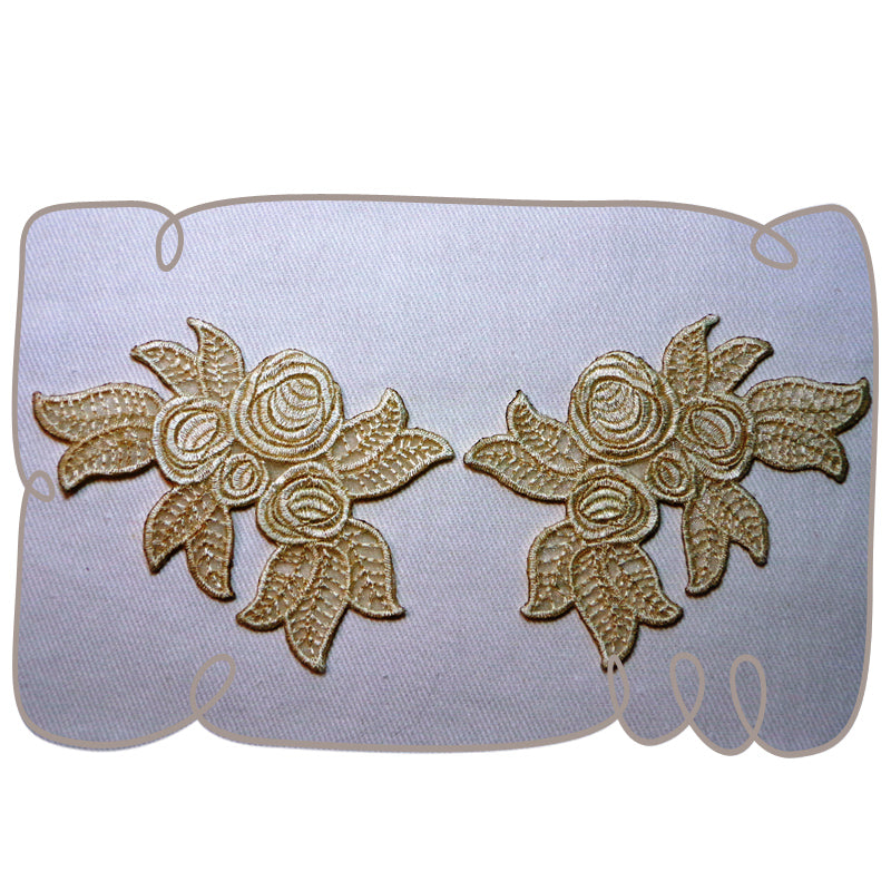 Iron on Lace Roses