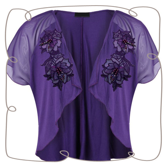 Iron on Flower 2 Medium Neckline