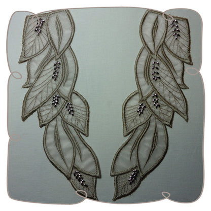 Iron On Lace Leaves Medium