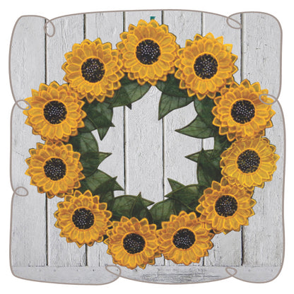 3D Sunflower Fabric Flower