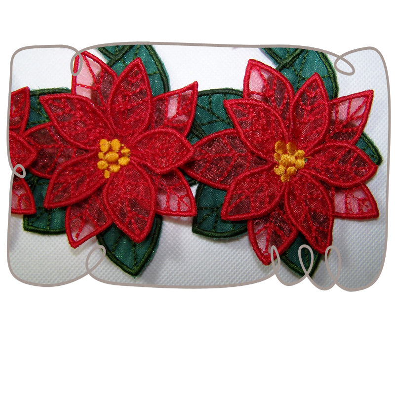 3D Poinsettia Runner