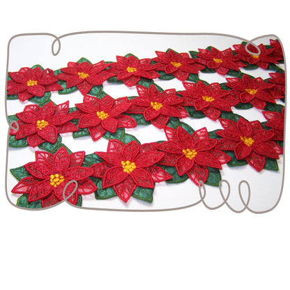 3D Poinsettia Runner