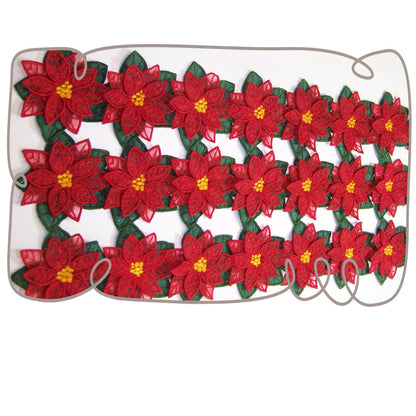 3D Poinsettia Runner