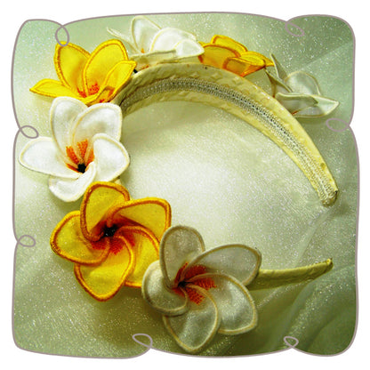 3D Frangipani Fabric