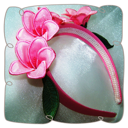 3D Frangipani Fabric