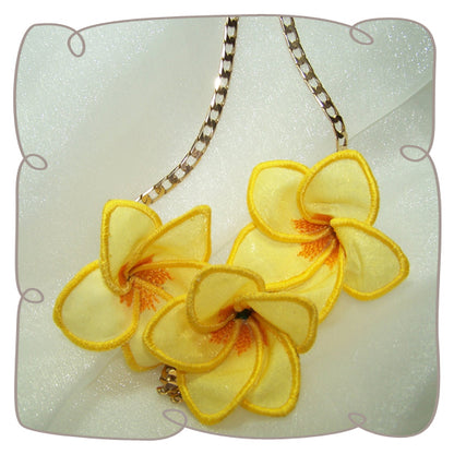 3D Frangipani Fabric