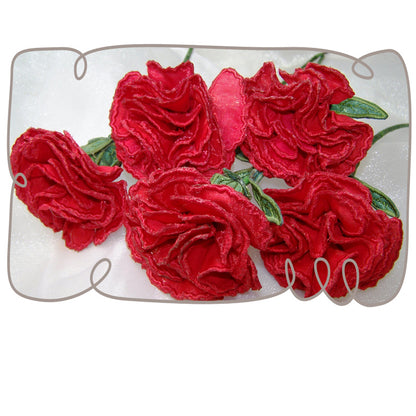 3D Carnation Fabric Flower